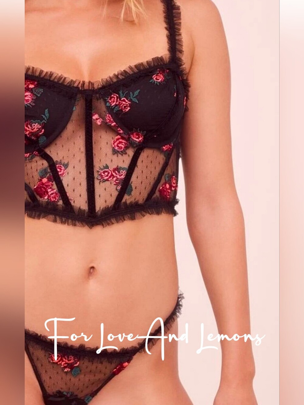 For Love And Lemons Rosebud Bustier